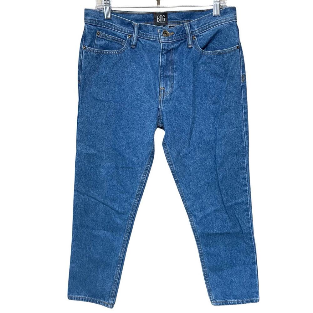 BDG DAD FIT Jeans Women’s Size 30 26” Inseam Medium Blue Denim Tapered Leg